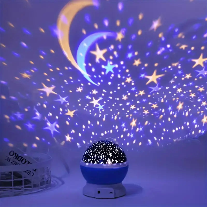 Night Light Projector Starry Sky Rotating USB Rechargeable