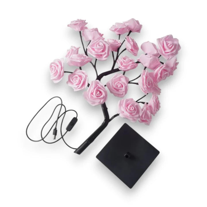 Night Light Rose Blossom USB-Powered Warm LED