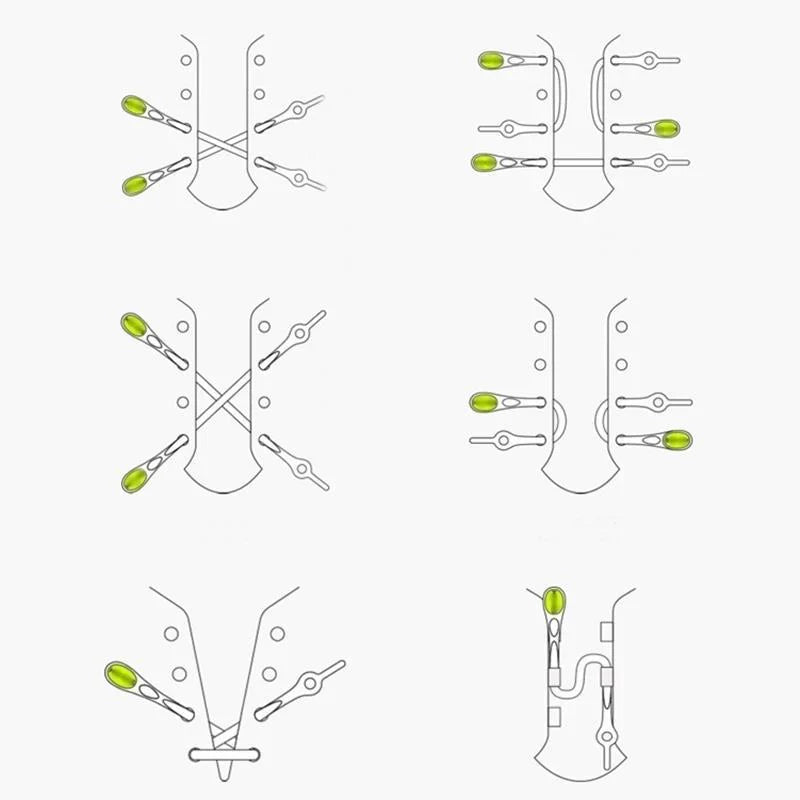 No-Tie Shoelaces Stretchable Silicone Universal Fit Set of 12