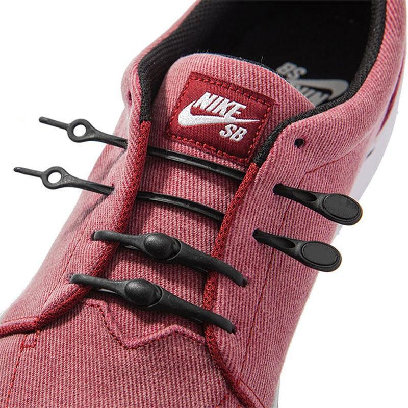 No-Tie Shoelaces Stretchable Silicone Universal Fit Set of 12