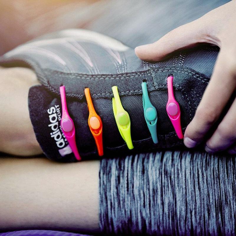 No-Tie Shoelaces Stretchable Silicone Universal Fit Set of 12