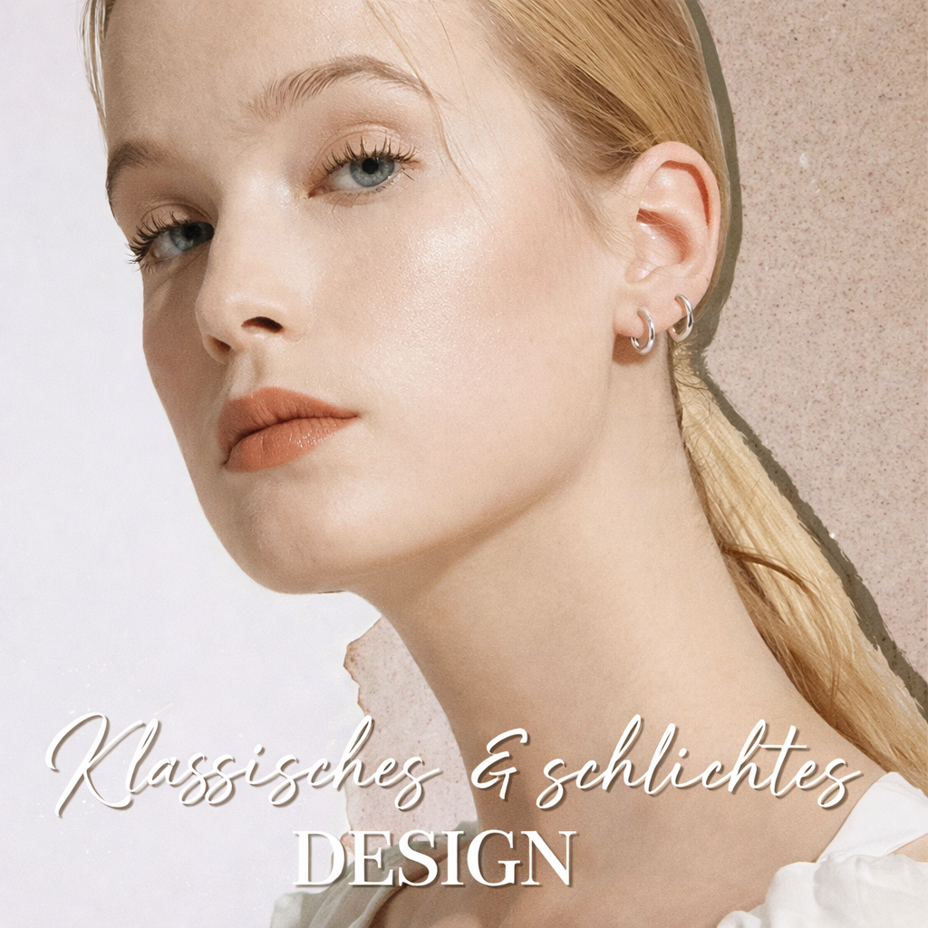 Non-Piercing Earrings Retractable Clip Closure Lightweight & Comfortable