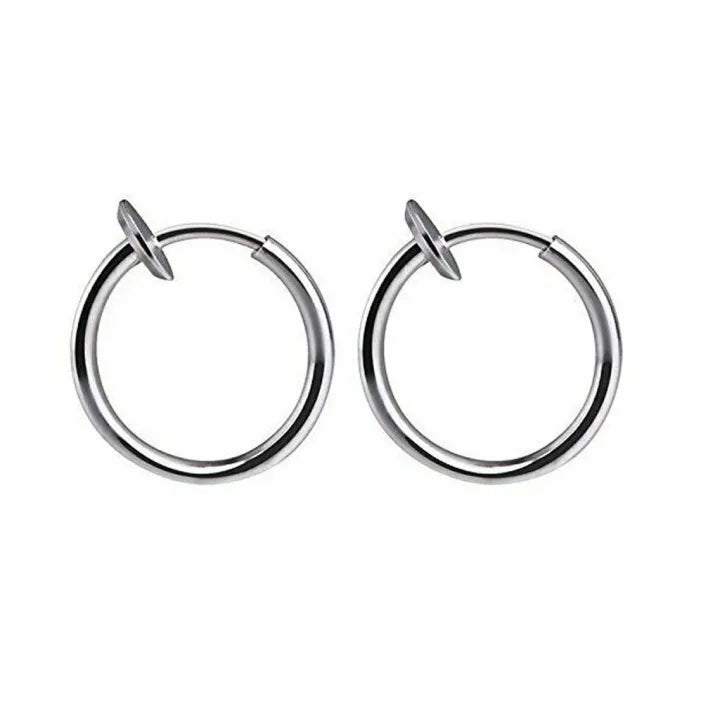 Non-Piercing Earrings Retractable Clip Closure Lightweight & Comfortable