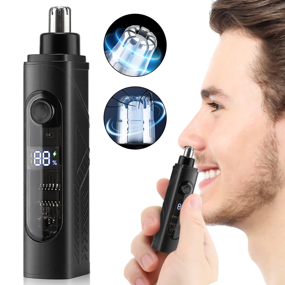 Nose & Ear Hair Trimmer USB Rechargeable Waterproof