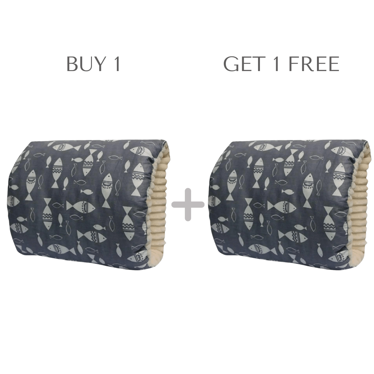 Nursing Pillow Slip-On Armrest 2-Pack Cotton