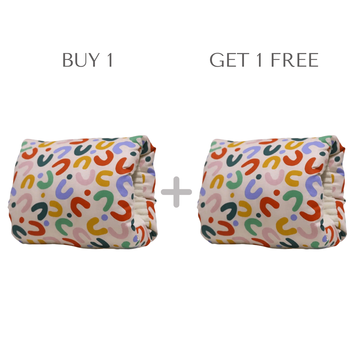 Nursing Pillow Slip-On Armrest 2-Pack Cotton