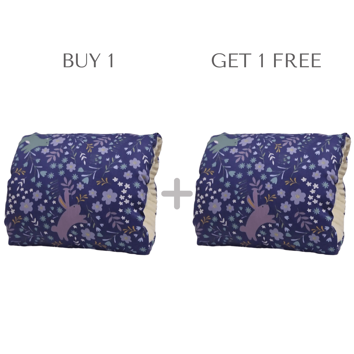 Nursing Pillow Slip-On Armrest 2-Pack Cotton