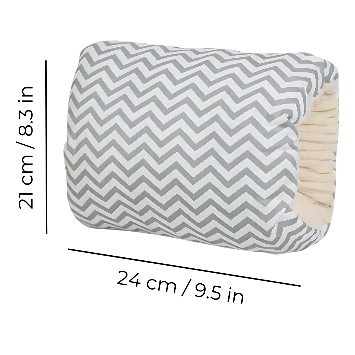 Nursing Pillow Slip-On Armrest 2-Pack Cotton