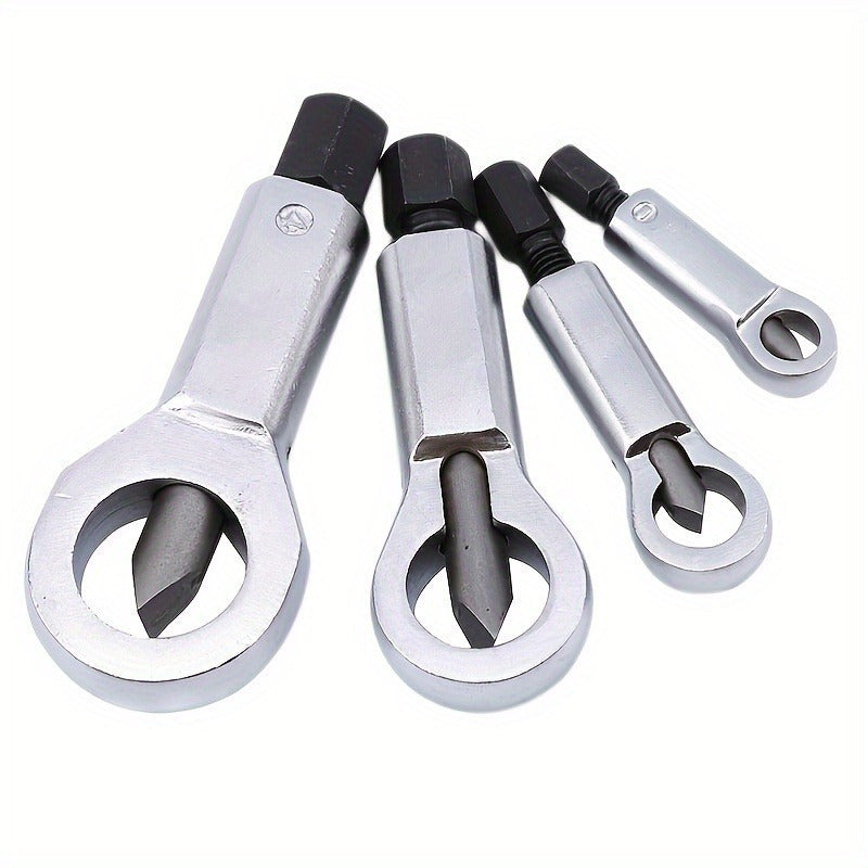 Nut Splitter Set Hardened Wedge Steel With Carrying Case