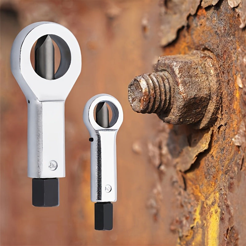 Nut Splitter Set Hardened Wedge Tips & Heavy-Duty Steel