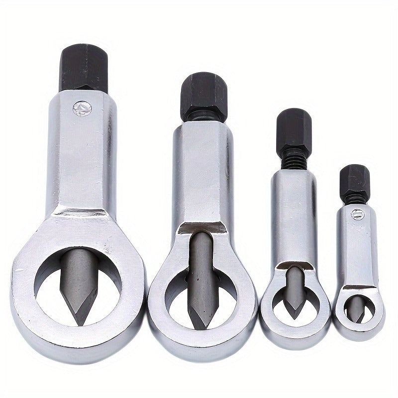 Nut Splitter Set Hardened Wedge Tips & Heavy-Duty Steel