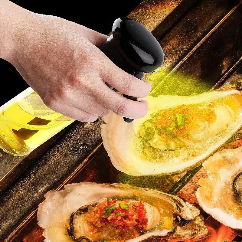 Oil Dispenser Bottle Drip-Free Transparent BPA-Free