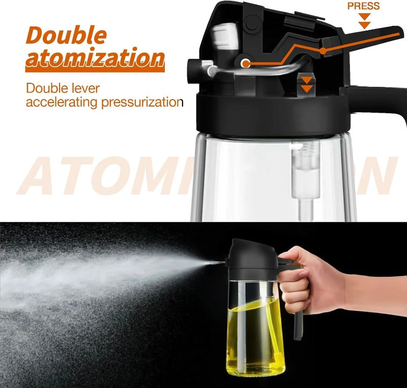 Oil Dispenser Spray & Pour 470ml Leak-Proof