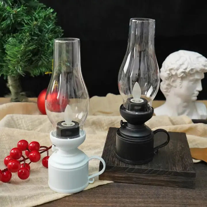 Oil Lamp Vintage Flickering LED Battery-Operated