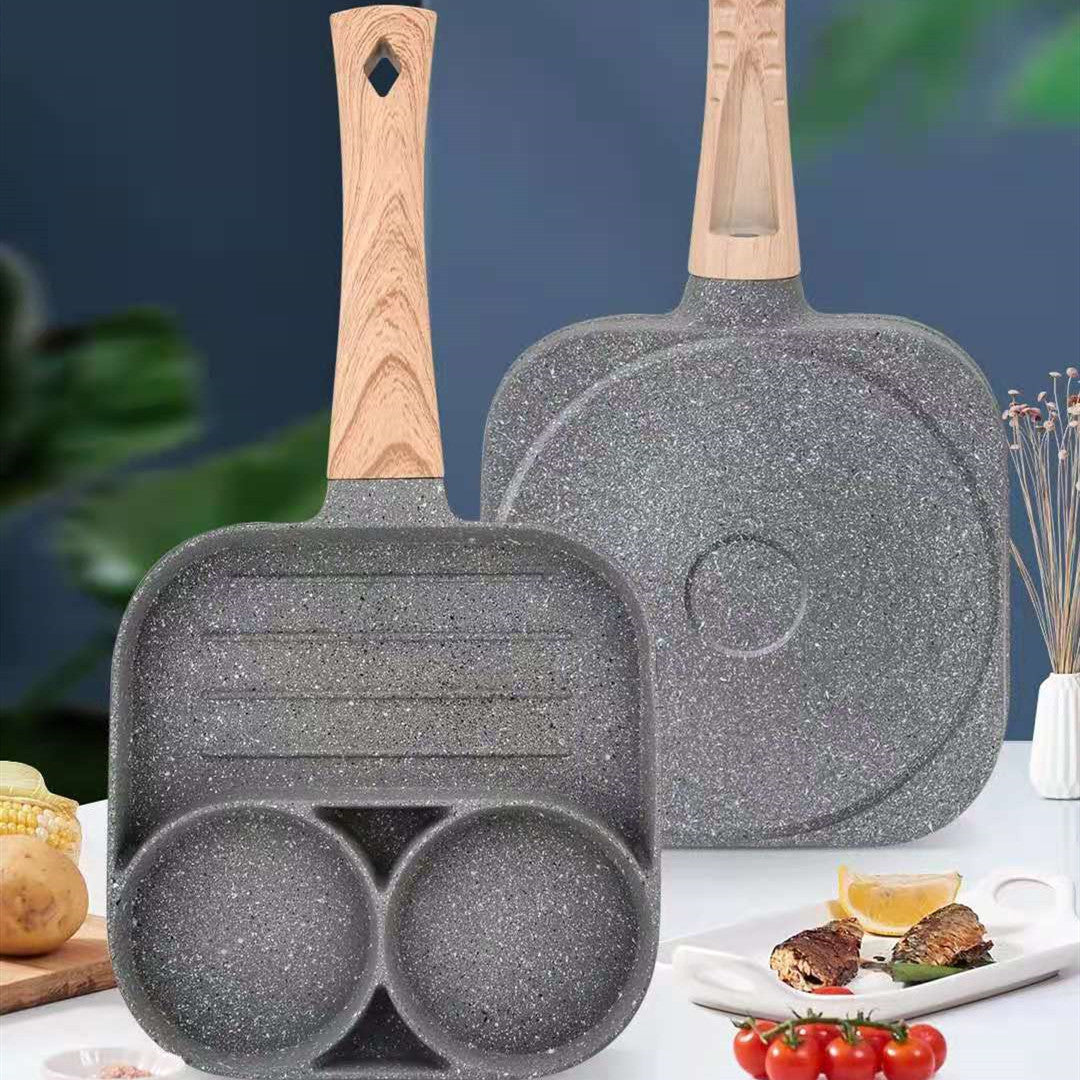 Omelette Pan Four-Cavity Non-Stick Induction Compatible