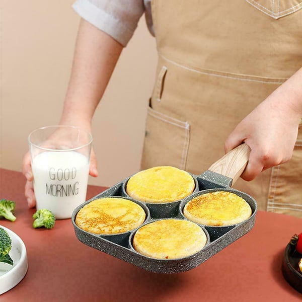 Omelette Pan Four-Cavity Non-Stick Induction Compatible