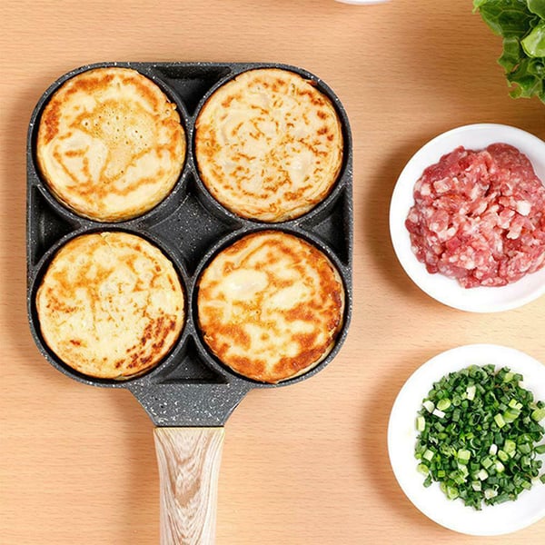 Omelette Pan Four-Cavity Non-Stick Induction Compatible