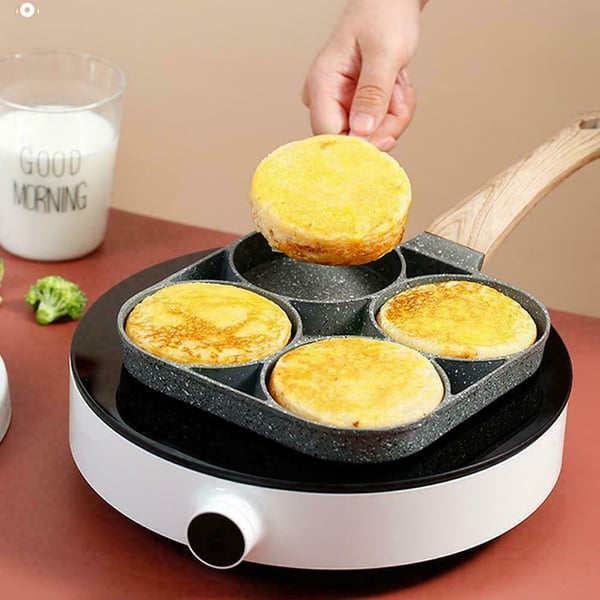 Omelette Pan Four-Cavity Non-Stick Induction Compatible