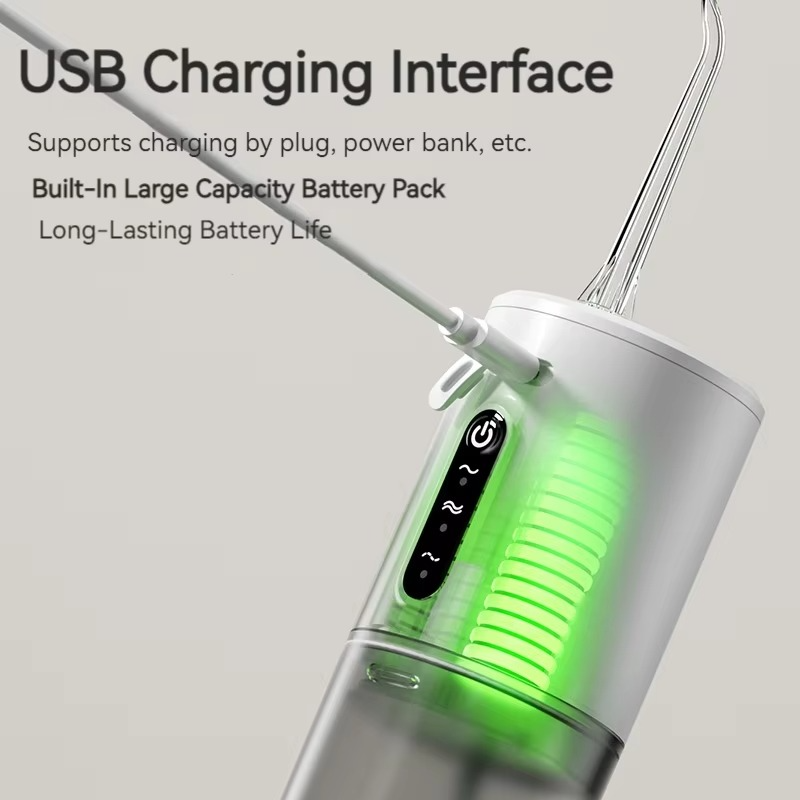 Oral Irrigator Three Pressure Levels Transparent Removable Tank