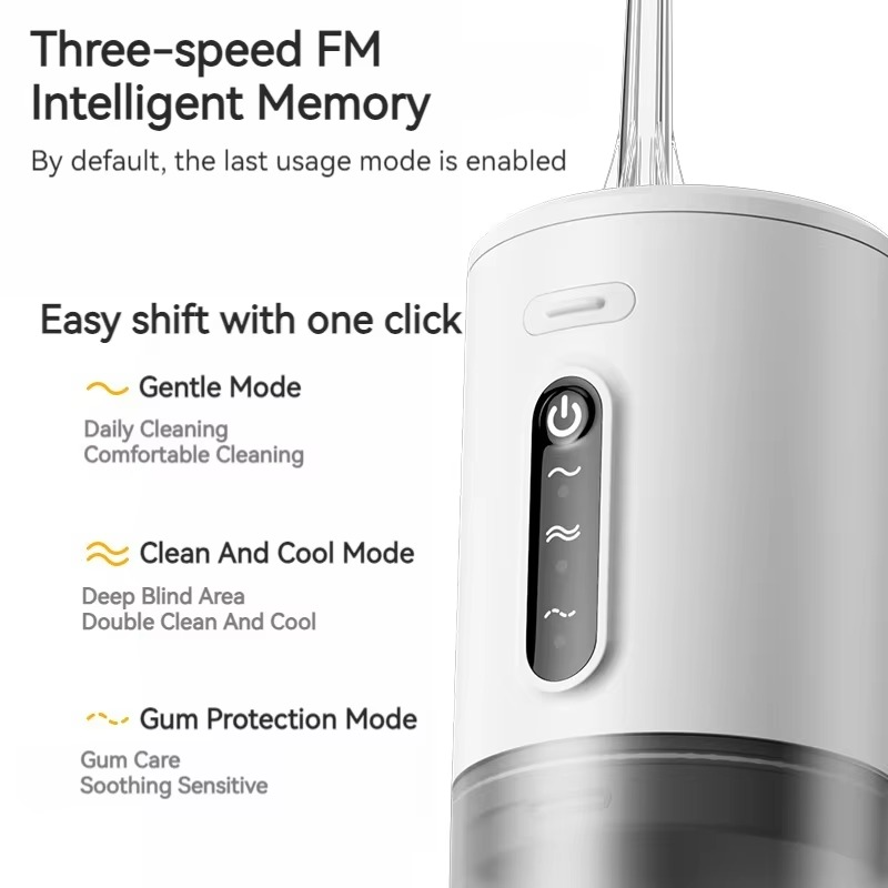Oral Irrigator Three Pressure Levels Transparent Removable Tank