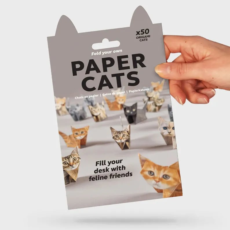 Origami Kit 50 Pre-Printed Animals FSC-Certified Paper Beginner-Friendly