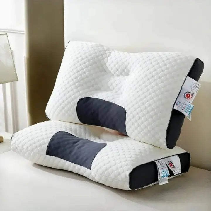 Orthopedic Neck Pillow 3D Ergonomic Adjustable Height Washable Cover