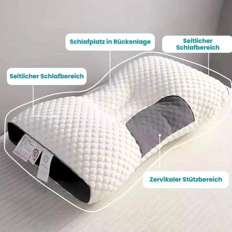 Orthopedic Neck Pillow 3D Ergonomic Adjustable Height Washable Cover