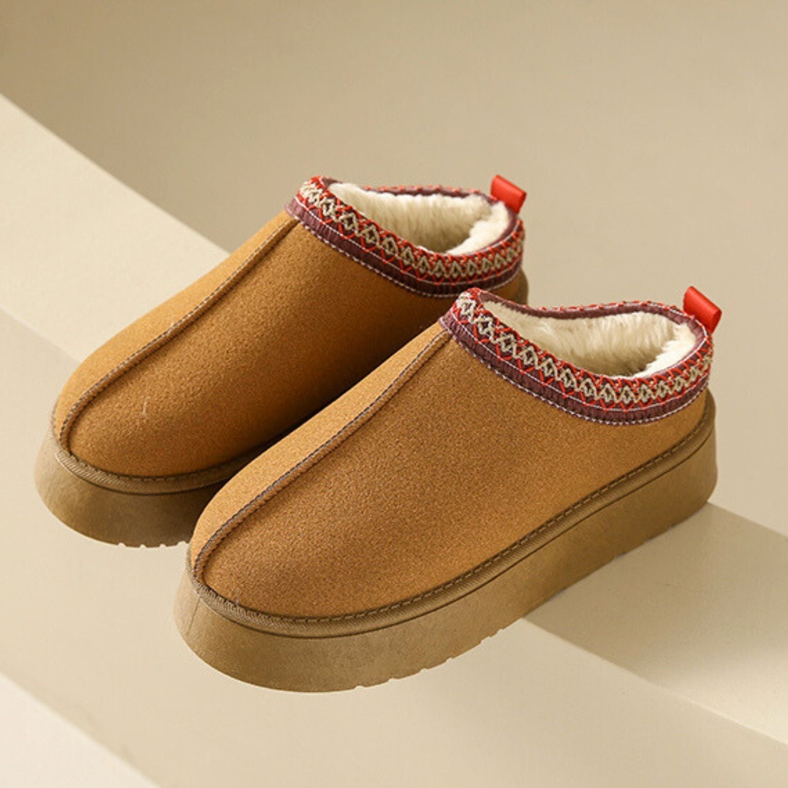 Orthopedic Slippers Warm Synthetic Suede Ergonomic Insole