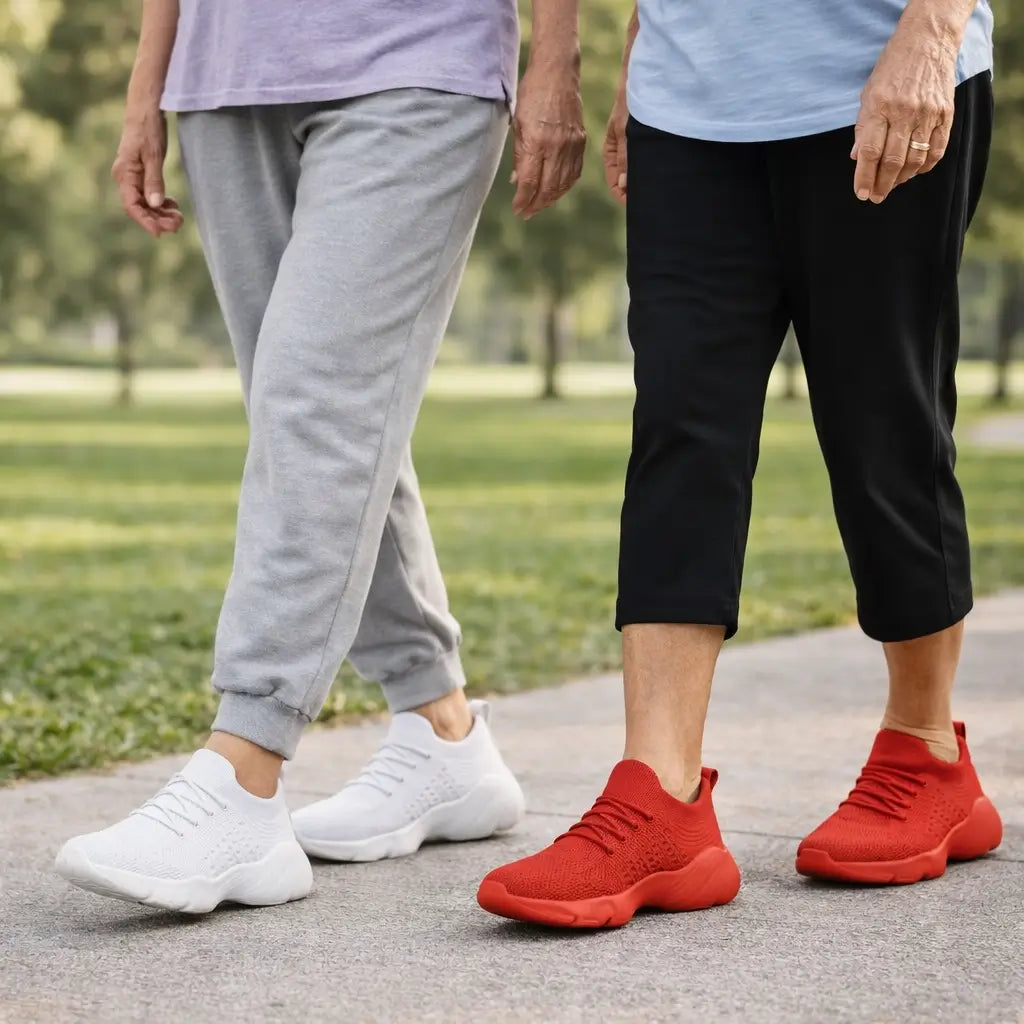 Orthopedic Sneakers Wide Toe Box & Gel-Padded Sole