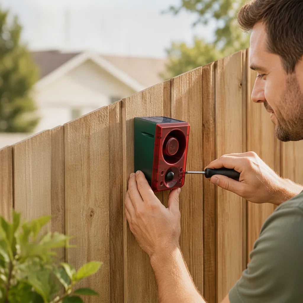 Outdoor Alarm System Solar & DC Rechargeable Motion Sensor