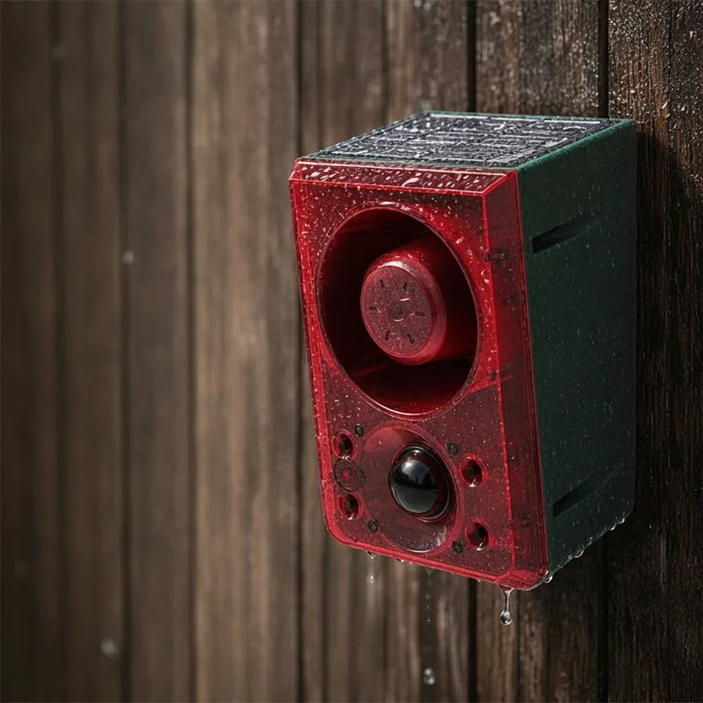 Outdoor Alarm System Solar & DC Rechargeable Motion Sensor