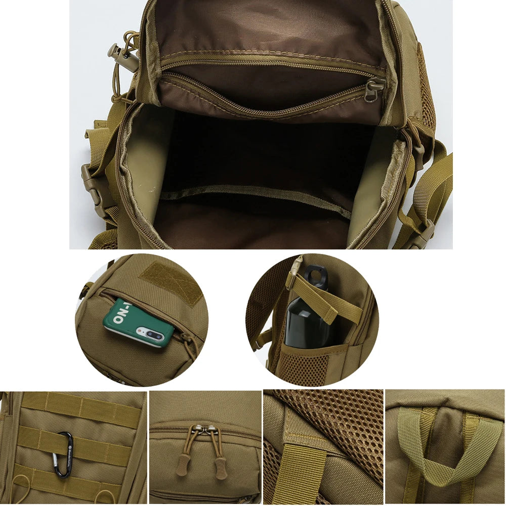 Outdoor Backpack Waterproof Nylon MOLLE System 20L