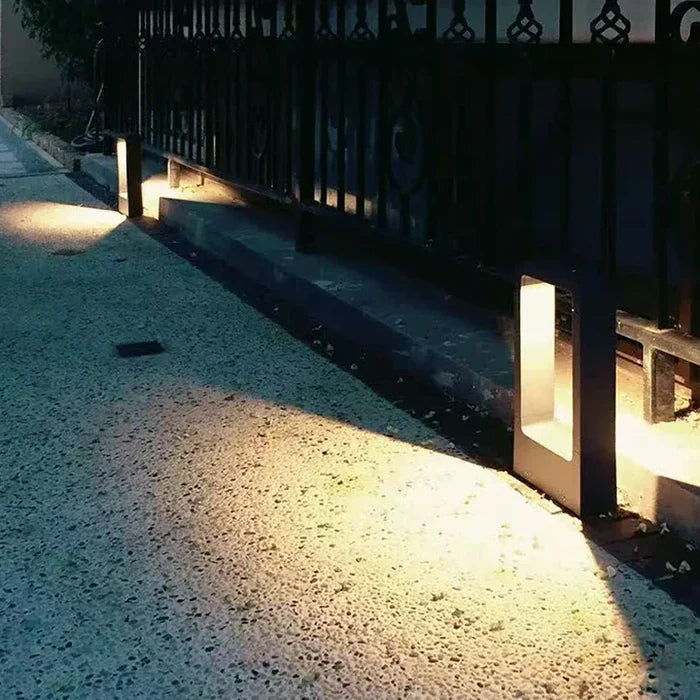 Outdoor Bollard Light Aluminum IP65 Warm White Three Heights