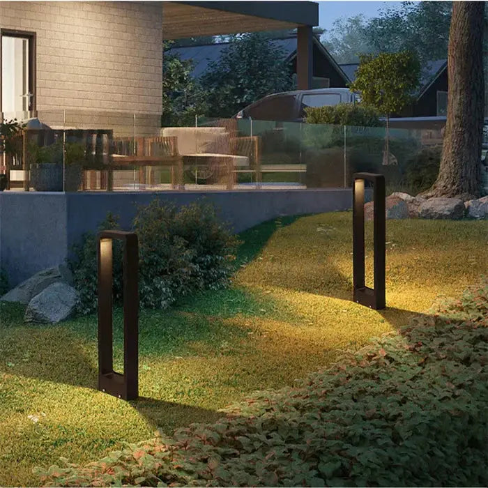 Outdoor Bollard Light IP65 Anthracite Aluminum Warm White 3000K