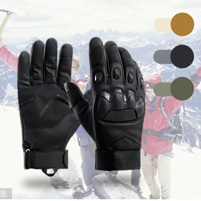 Outdoor Grip Gloves Microfiber Anti-Slip Reinforced Knuckles