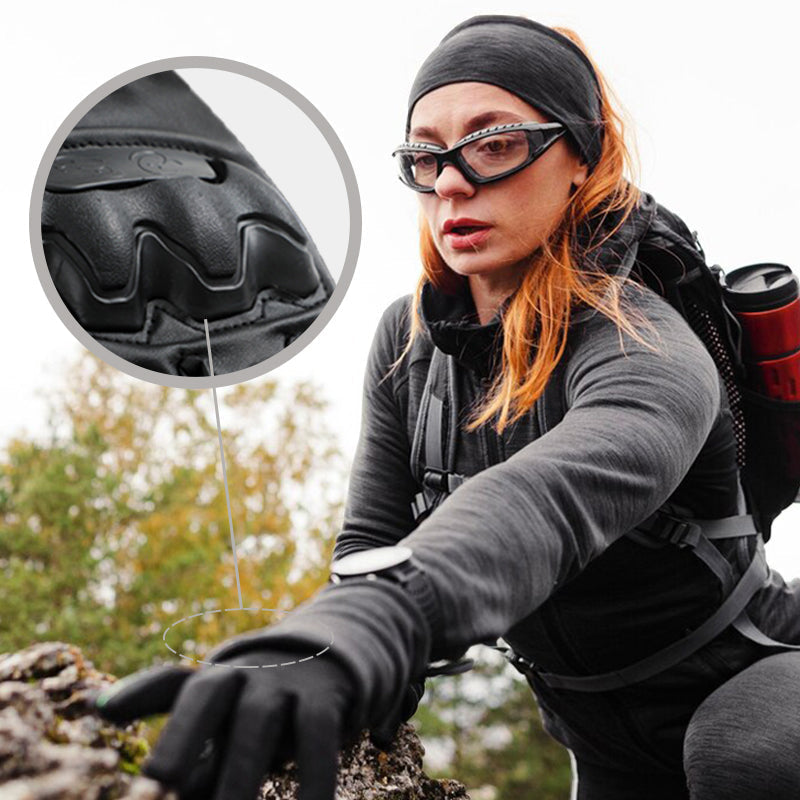 Outdoor Grip Gloves Microfiber Anti-Slip Reinforced Knuckles