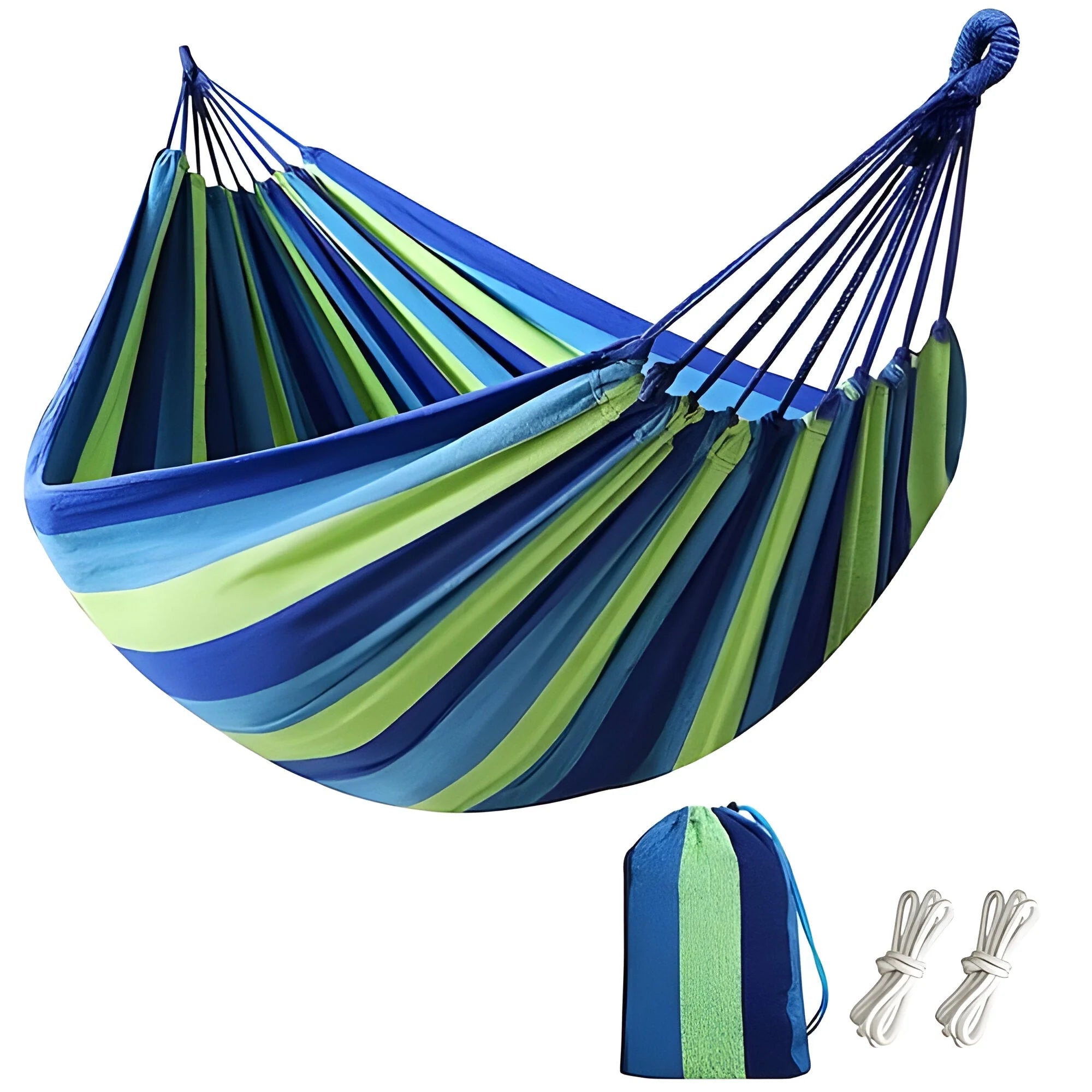 Outdoor Hammock Breathable Mesh 441 Lbs Carabiners & Bag