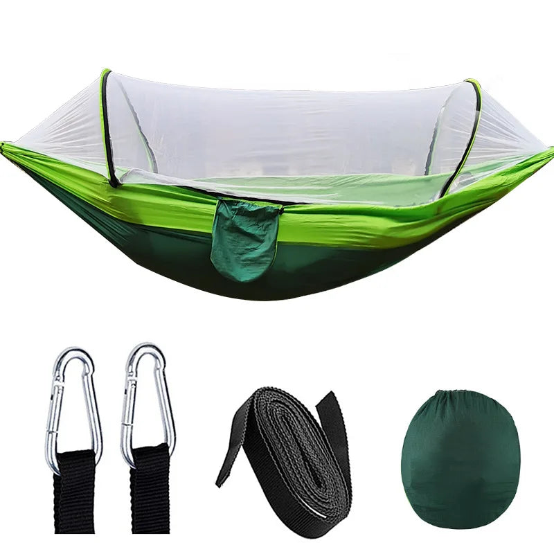 Outdoor Hammock Integrated Mosquito Net Parachute Fabric