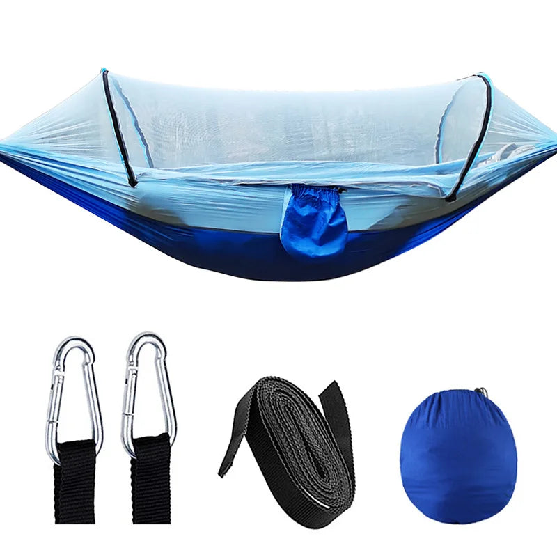 Outdoor Hammock Integrated Mosquito Net Parachute Fabric