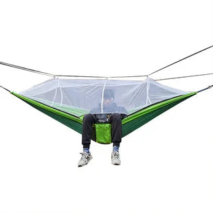 Outdoor Hammock Integrated Mosquito Net Parachute Fabric