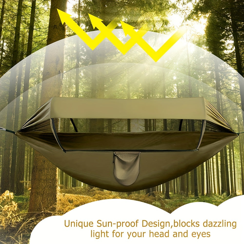 Outdoor Hammock Integrated Mosquito Net & Sunshade Nylon