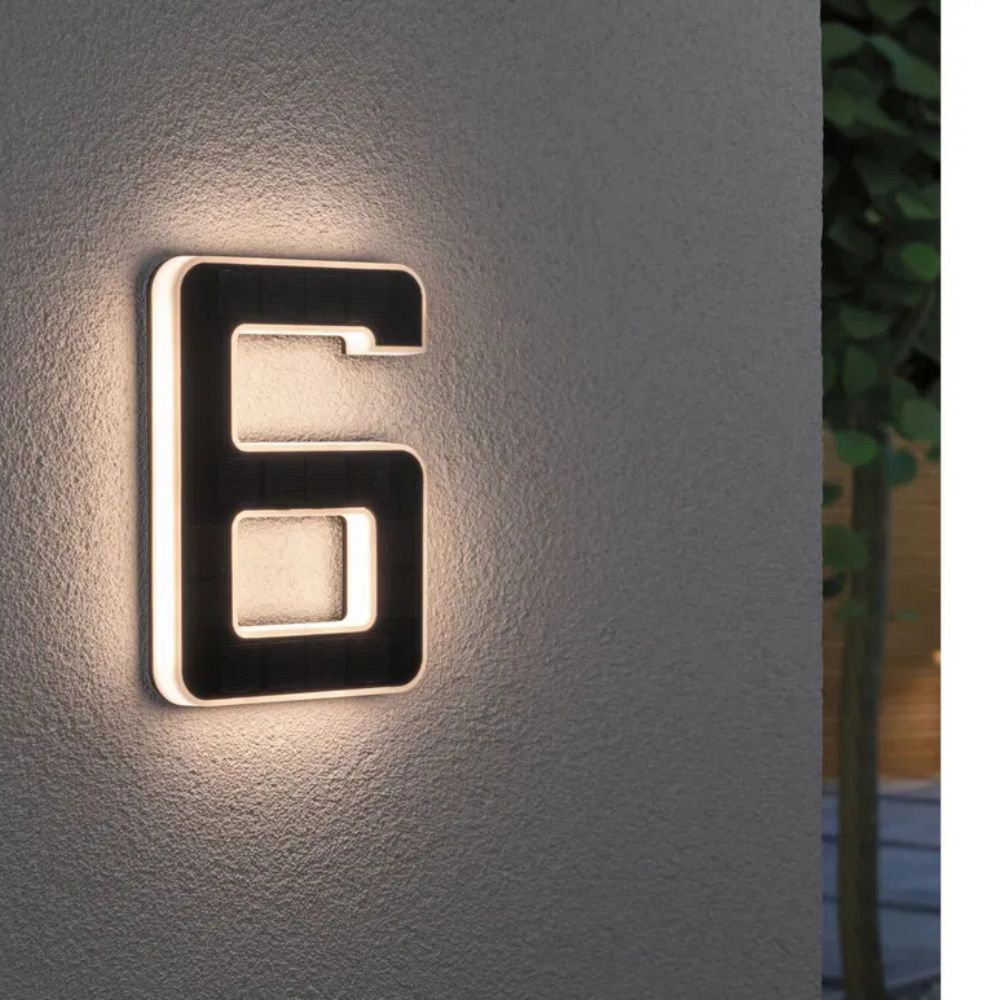 Outdoor House Number Warm White LED Weatherproof