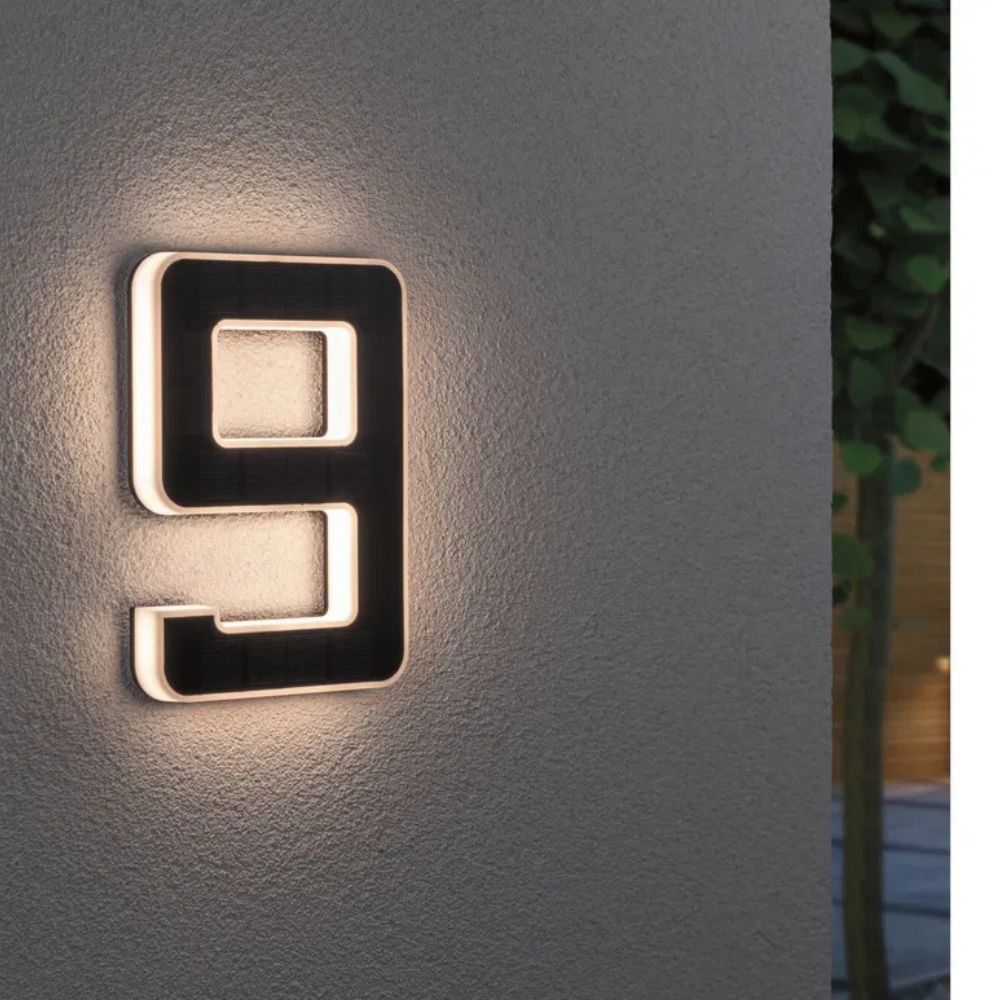 Outdoor House Number Warm White LED Weatherproof