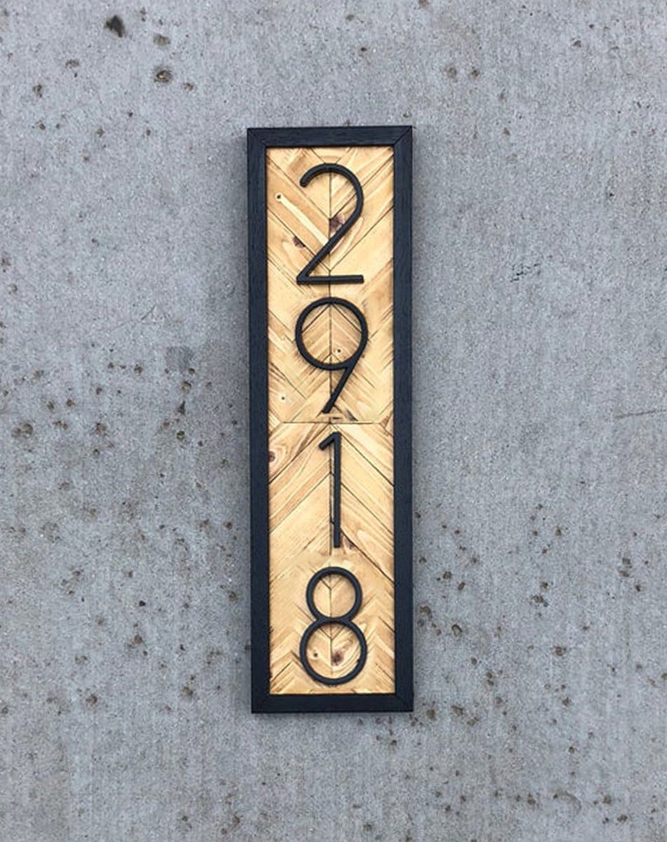 Outdoor House Number Zinc Alloy Weather-Resistant