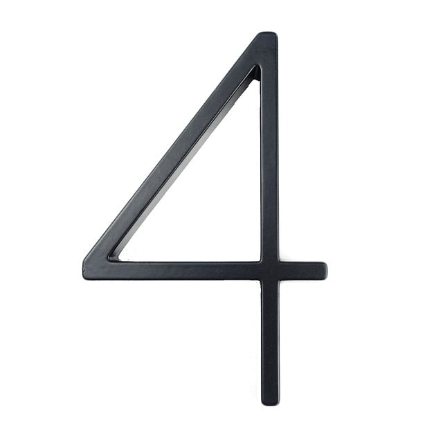 Outdoor House Number Zinc Alloy Weather-Resistant