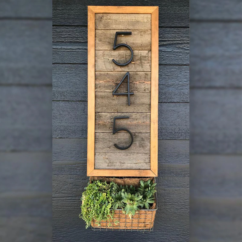 Outdoor House Number Zinc Alloy Weather-Resistant