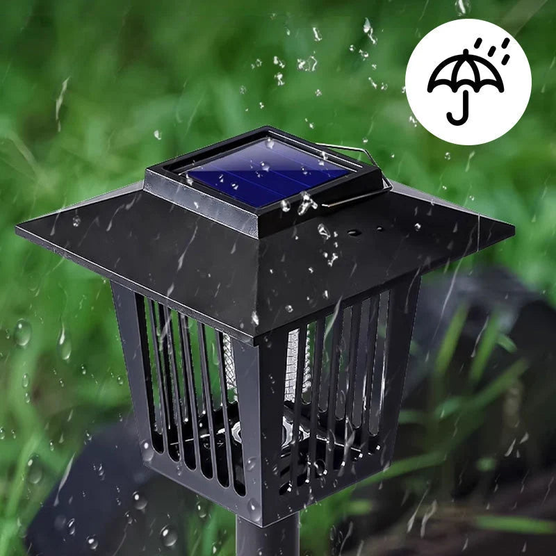 Outdoor Insect Killer Solar Powered Dual UV Protective Grid