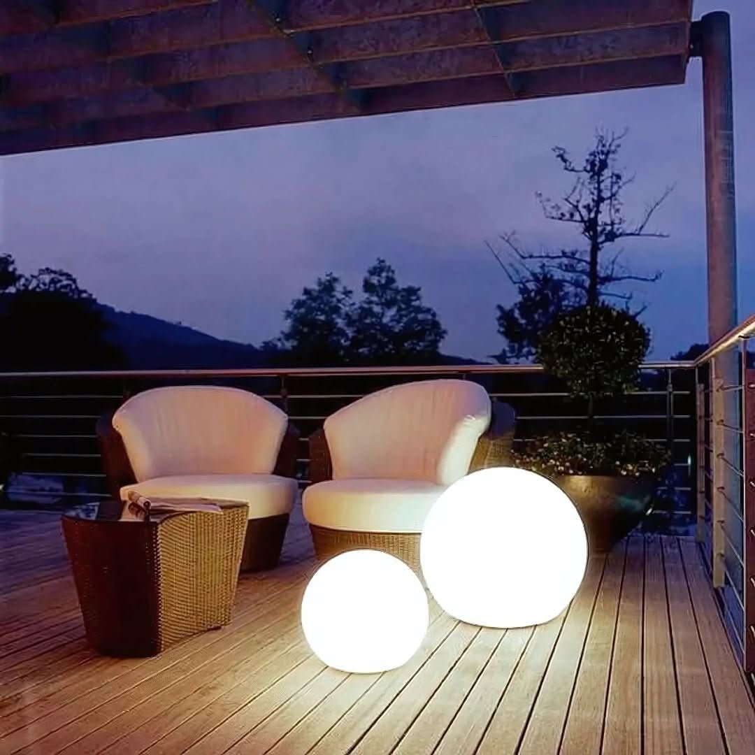 Outdoor LED Globe Light 16 Colors Remote & Rechargeable