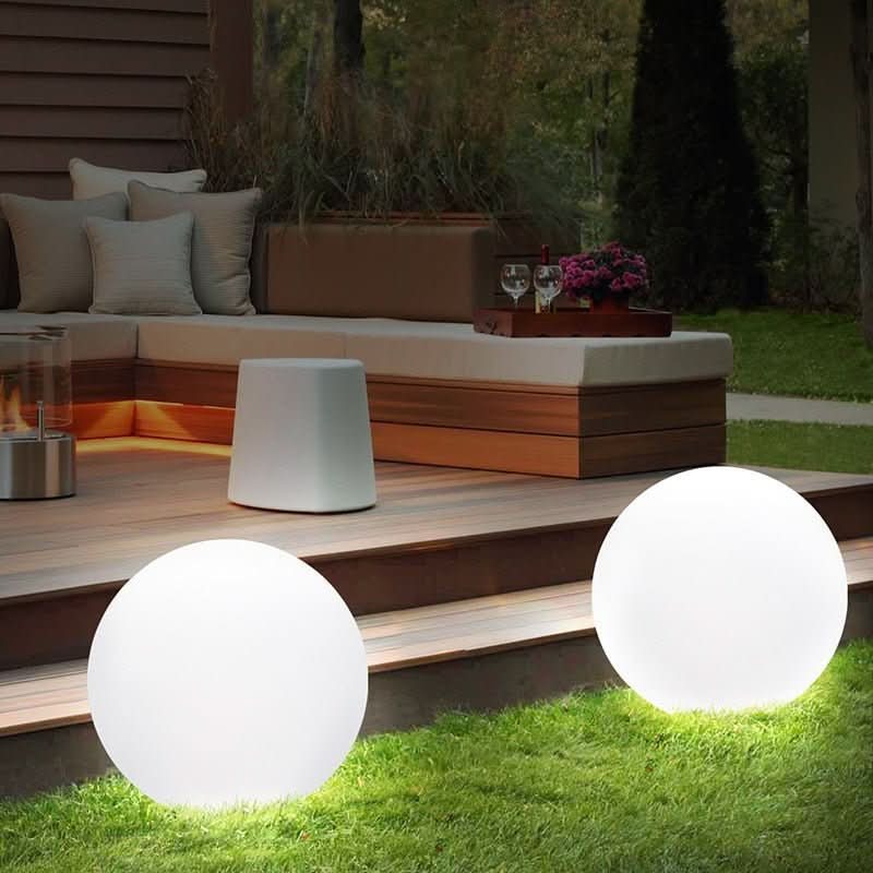 Outdoor LED Globe Light 16 Colors Remote & Rechargeable