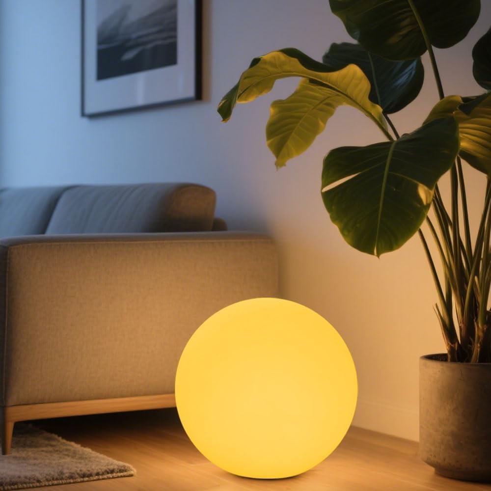 Outdoor LED Globe Light Color-Changing Remote & USB Rechargeable
